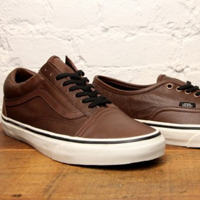 Vans Aged Leather Old Skool and Authentic — Acclaim Magazine