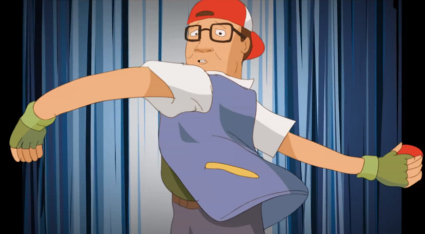 of King of the Hill and Pokémon, turning Hank Hi...